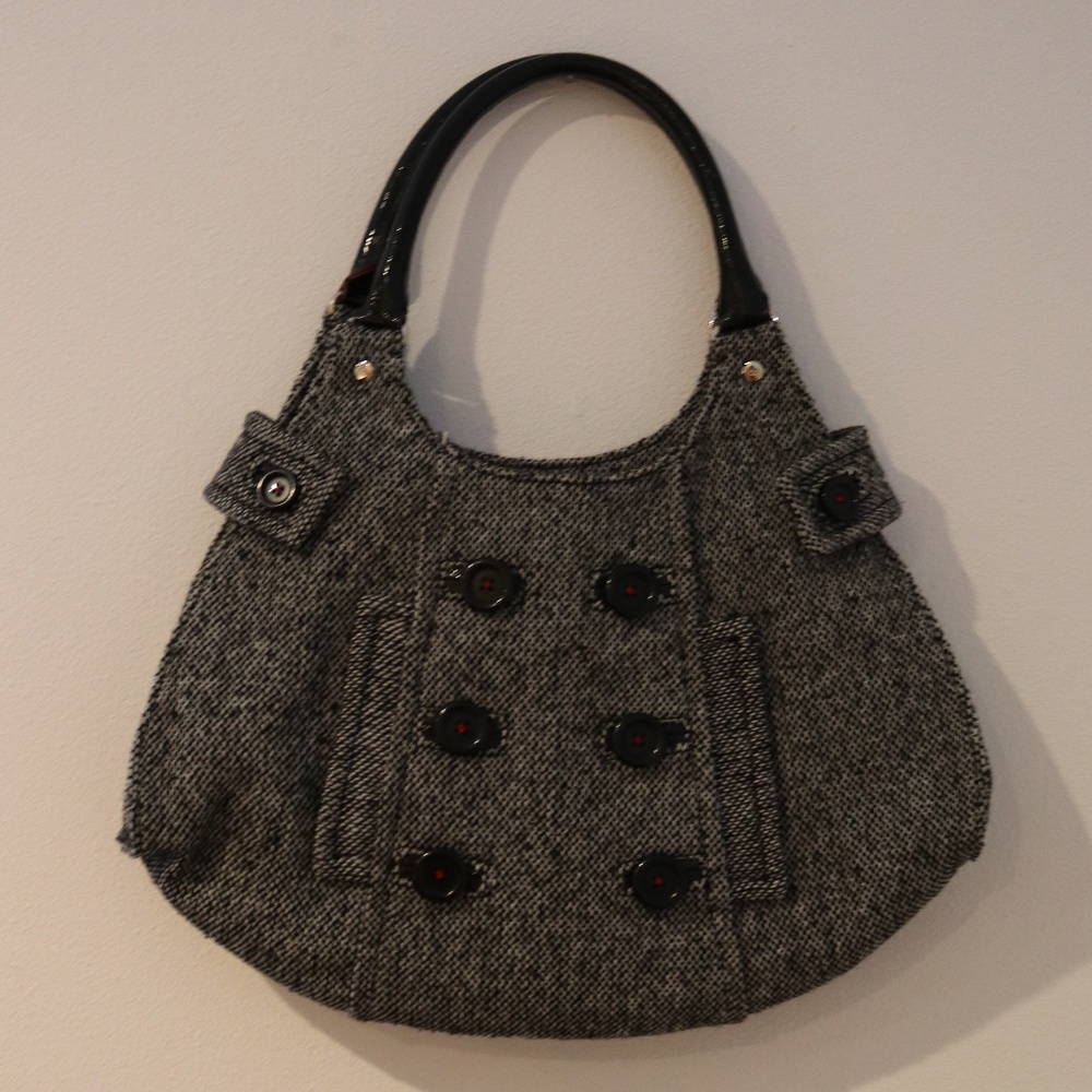 Kate Spade Grey Purse with Buttons